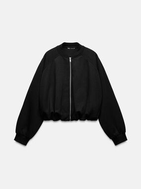 Plush Bomber Jacket